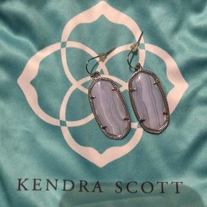 Kendra Scott Purple Dani Drop Earrings